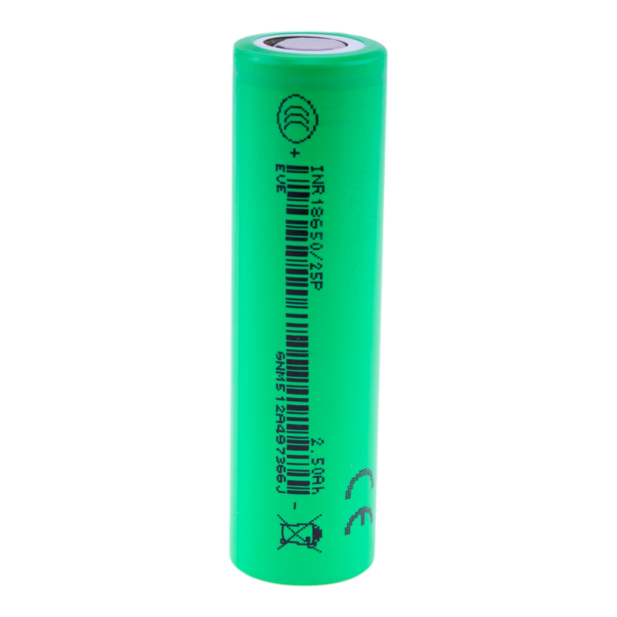 EVE 25P 18650 2500mAh 30A High-Drain Battery EVE 25P 18650 2500mAh 30A High-Drain Battery