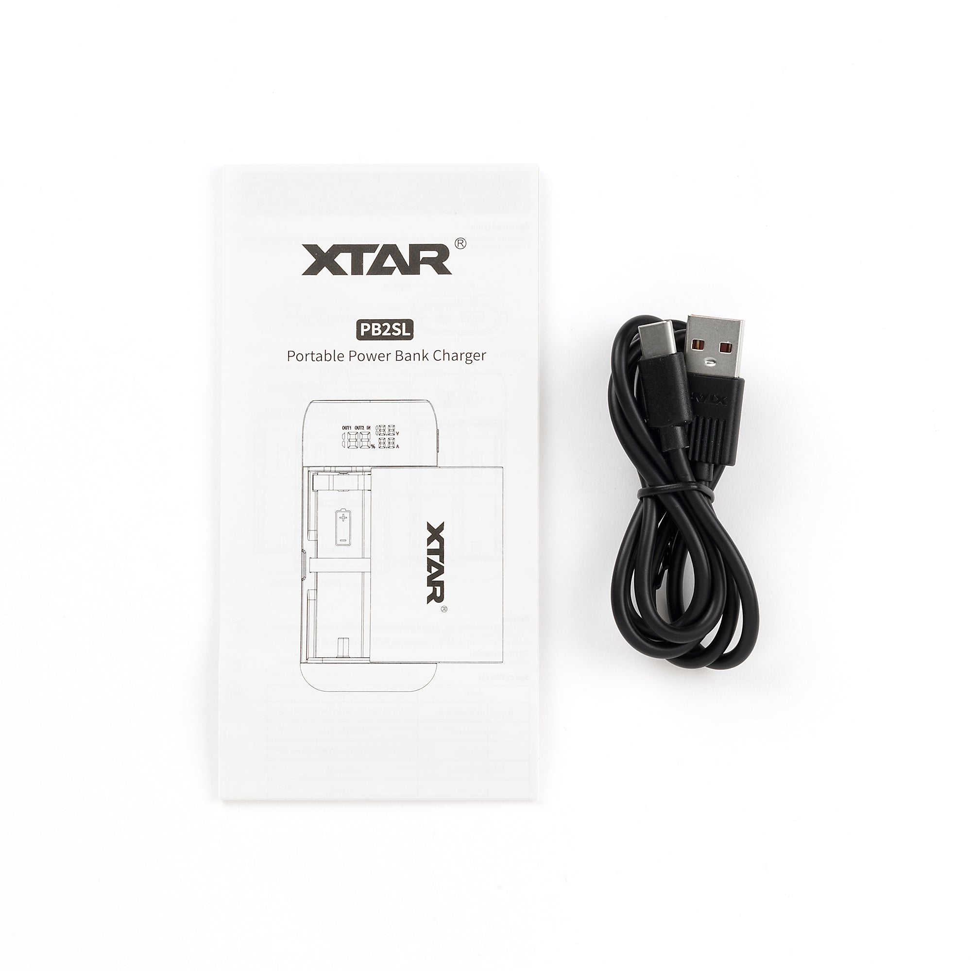 XTAR PB2SL Portable Power Bank Charger - Red