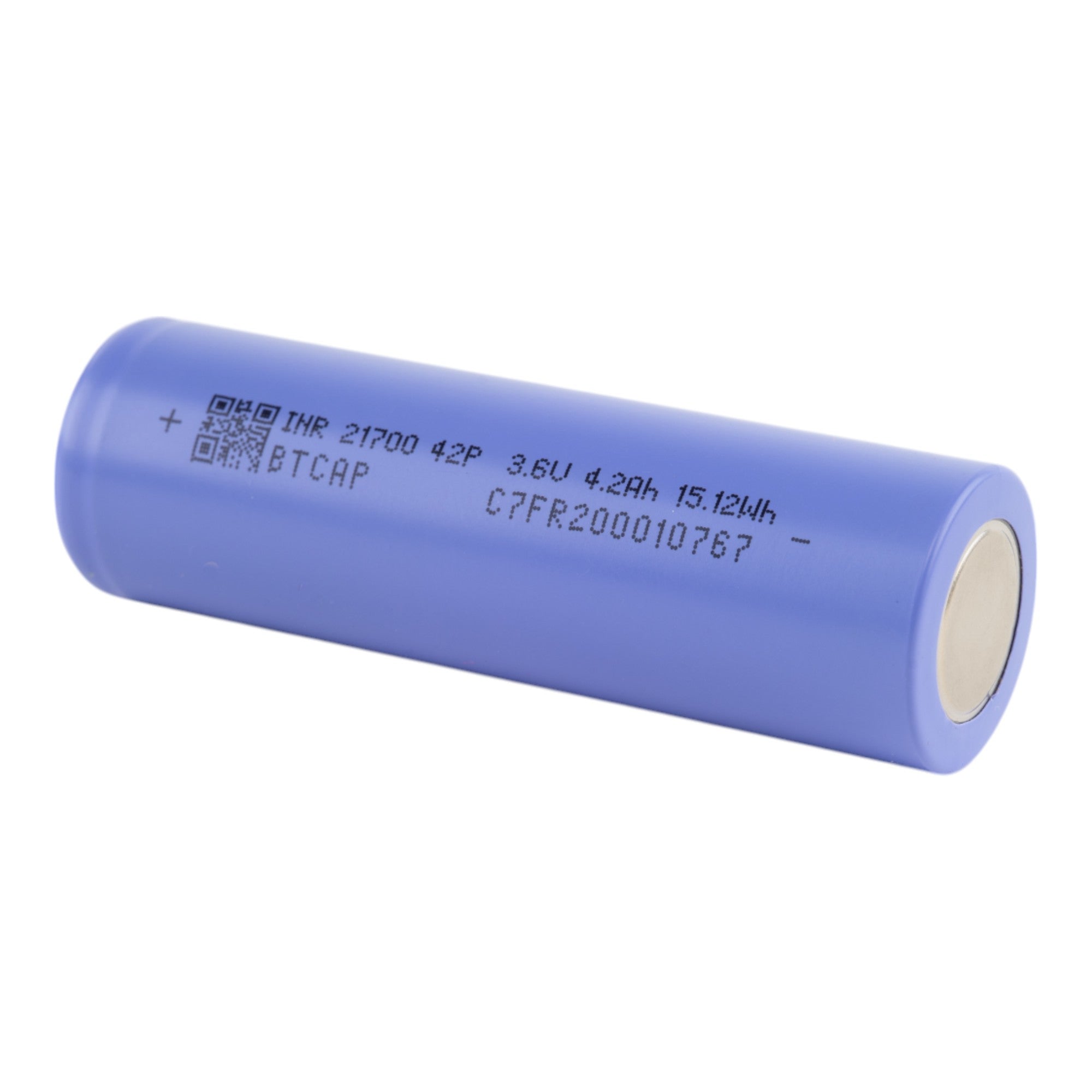BTCAP 42P 21700 Battery 45A | NMC Lithium-ion Cell 4200mAh