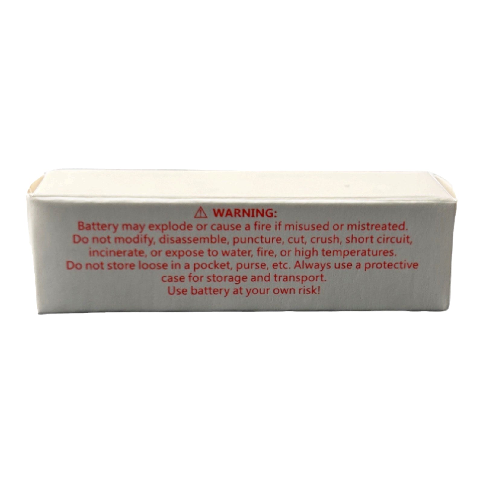 Paper Box with Printed Warning for 18650 Battery