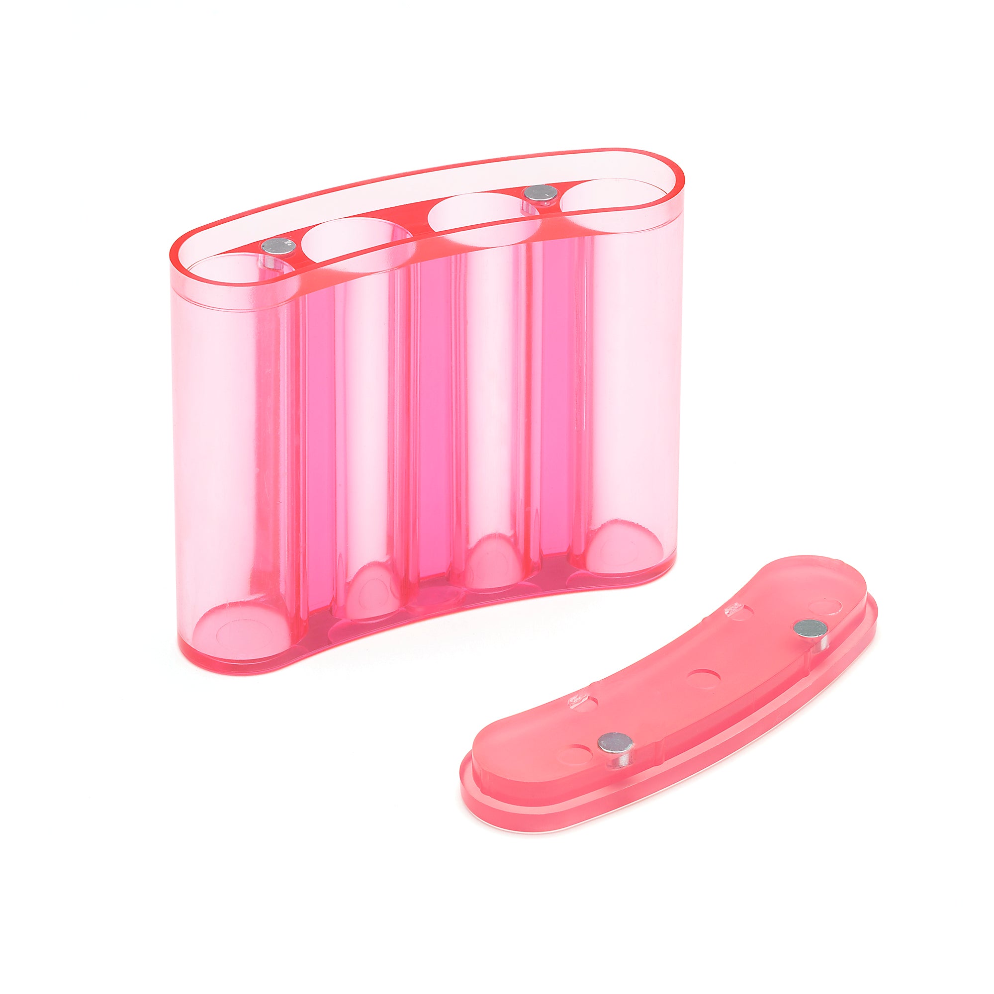 18650 Battery Flask with Magnetic Closure (4 Cells) - Pink