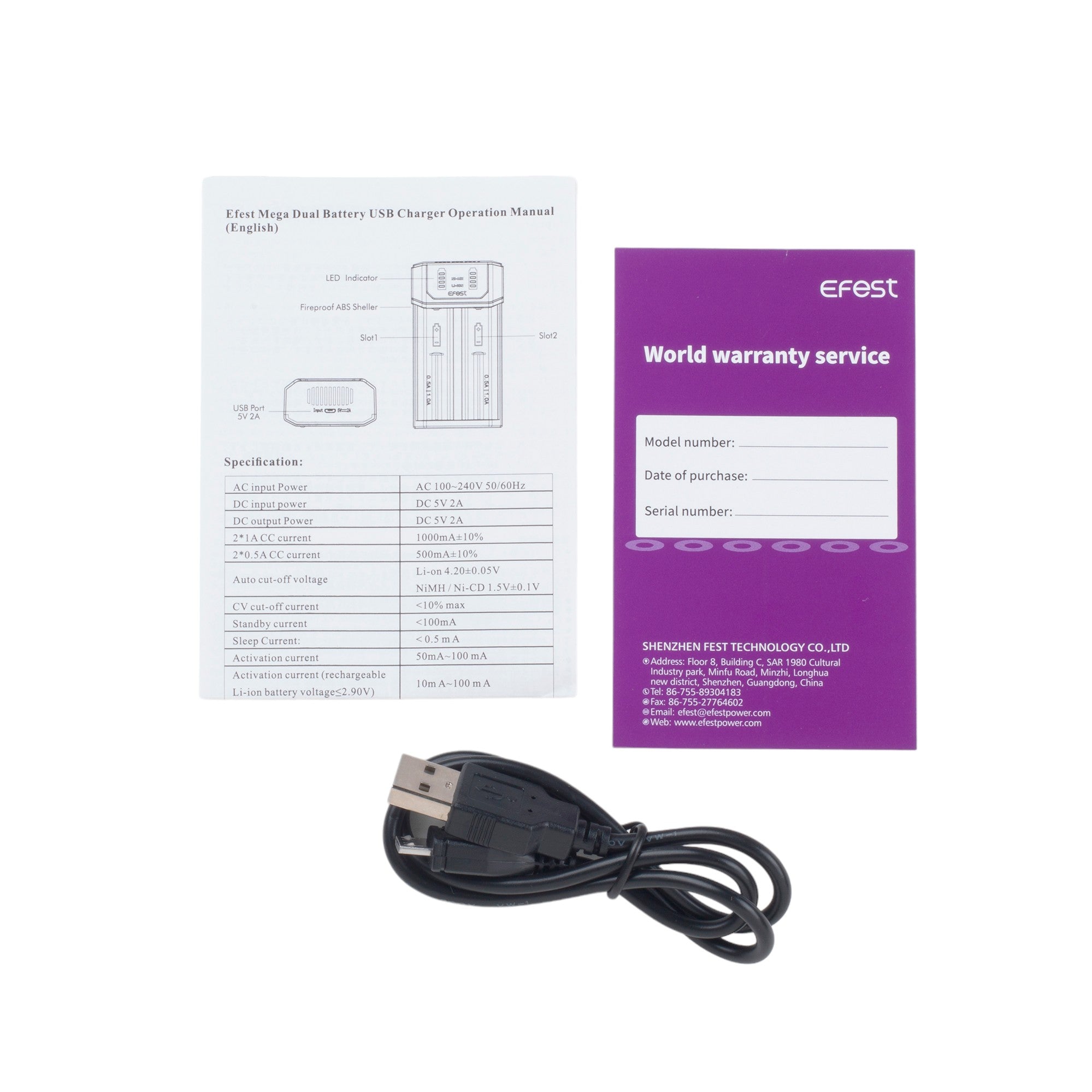 Efest Mega USB Li-ion battery and AA/AAA Battery Charger