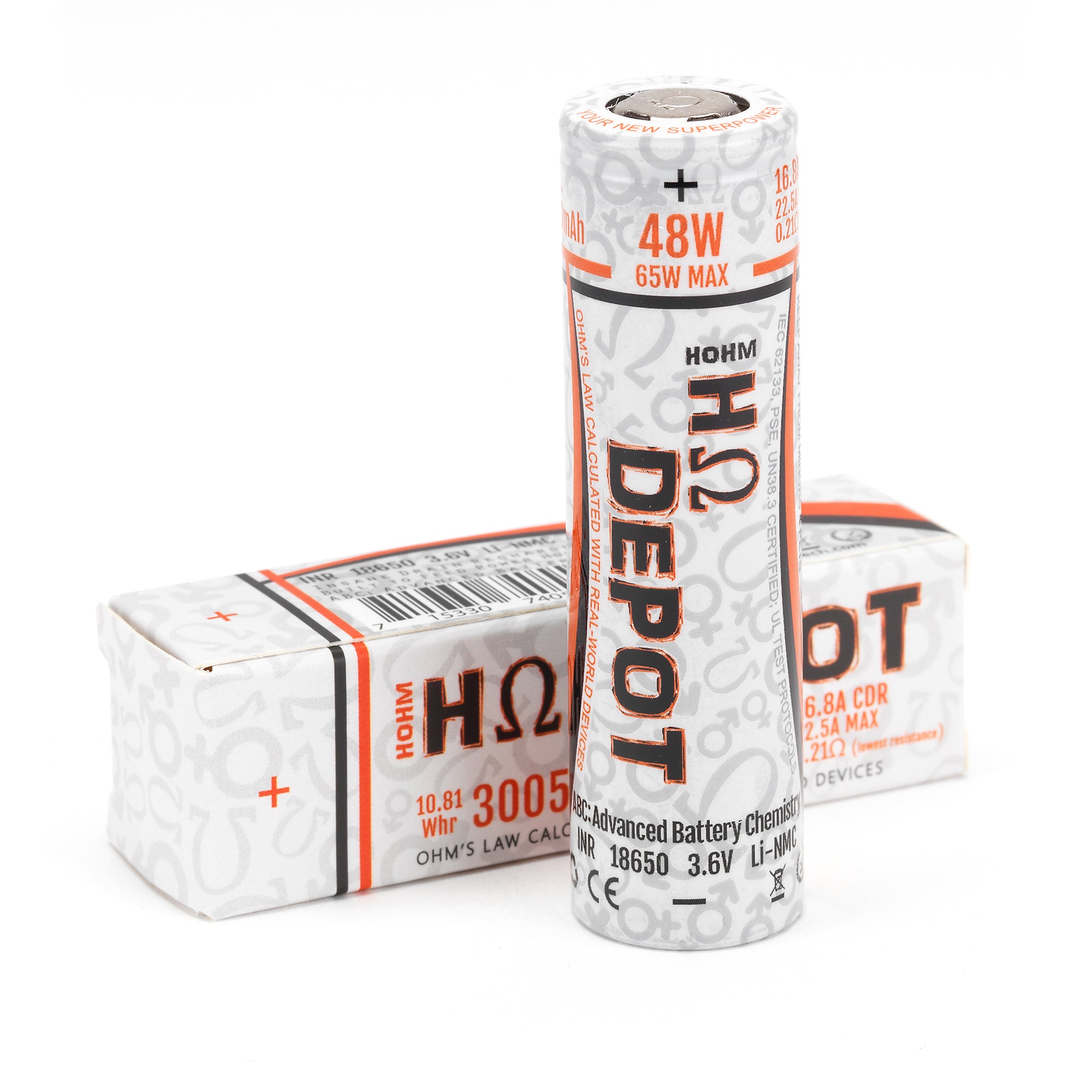 Hohm Tech Depot 18650 3005mAh 16.8A Battery