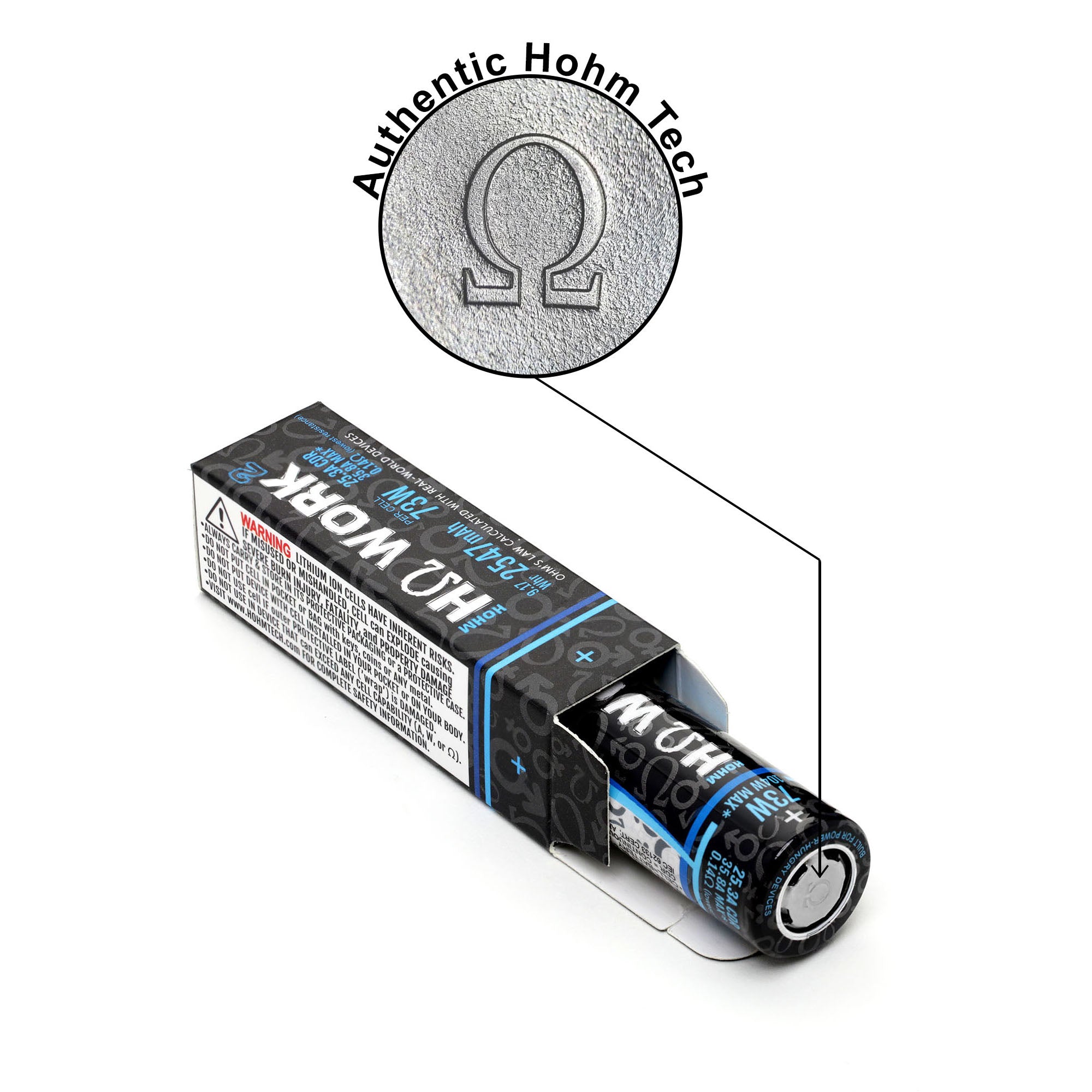 Hohm Tech Work V2 18650 2547mAh 25.3A Battery