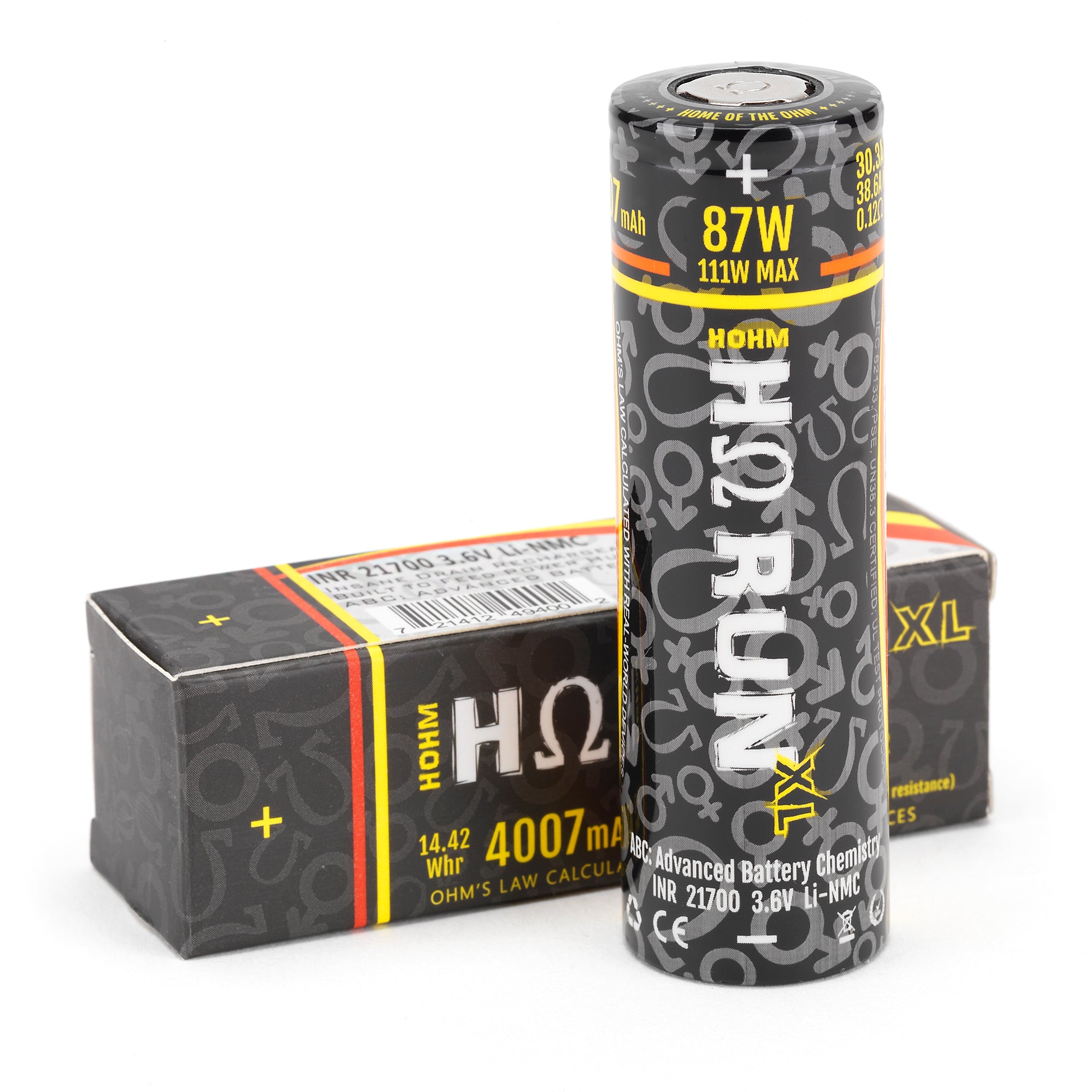 Hohm Tech Run XL 21700 4007mAh 30.3A Battery