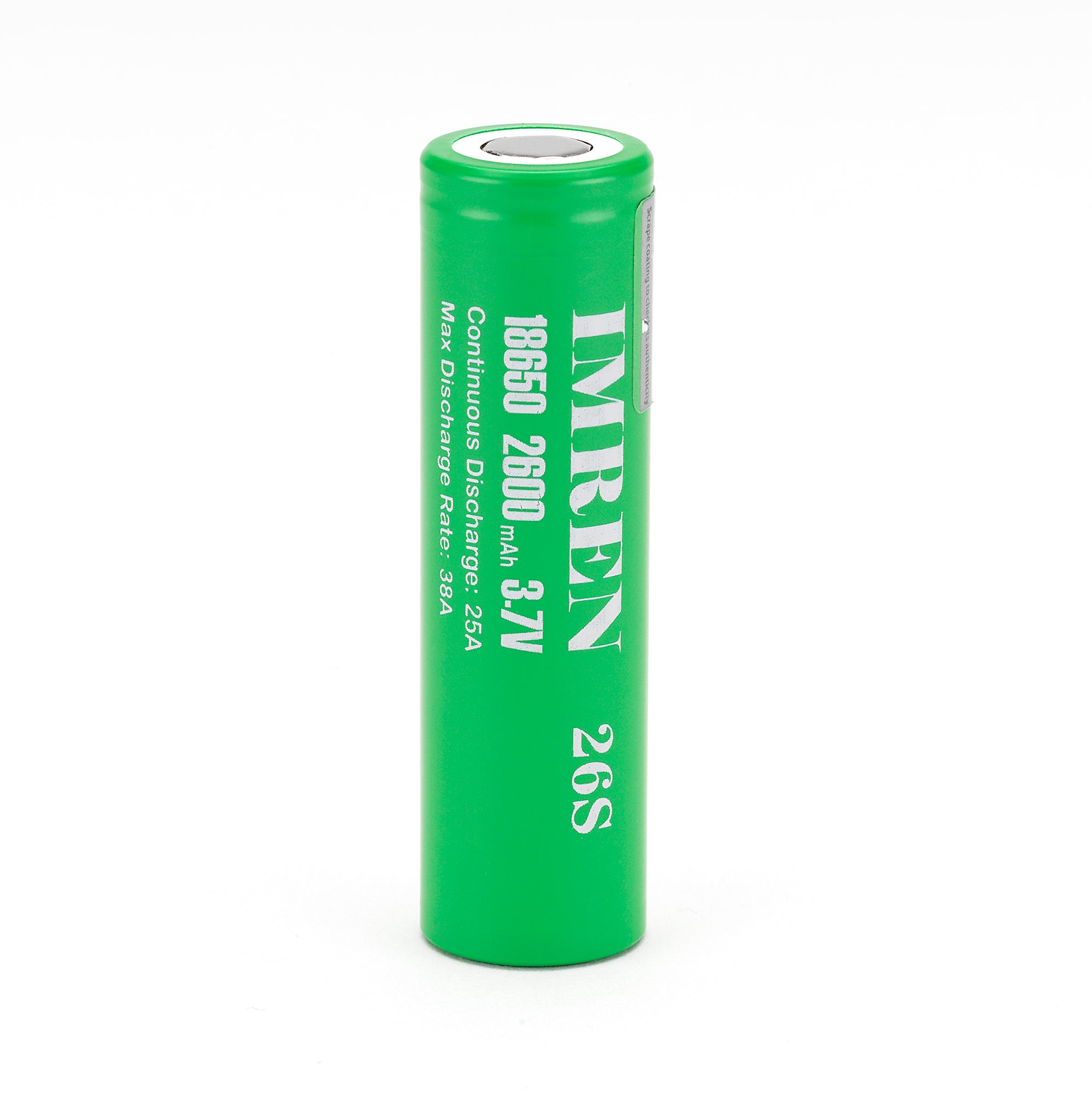 IMREN 26S 18650 2600mAh 25A Battery