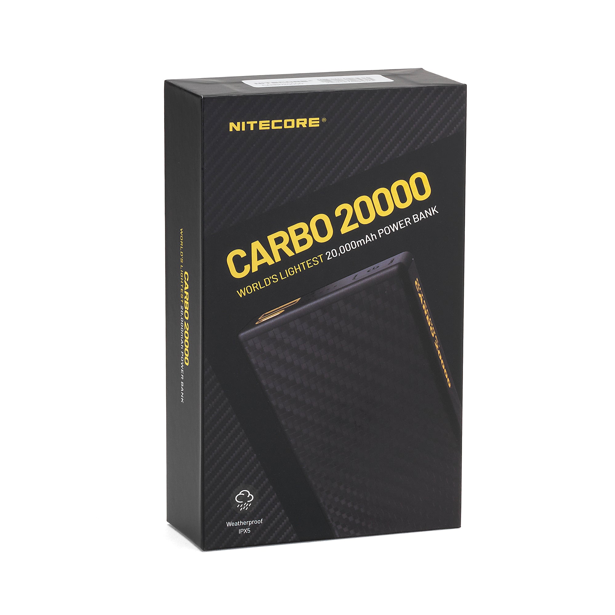 Nitecore CARBO 20000 Ultra Lightweight Power Bank - 20,000mAh