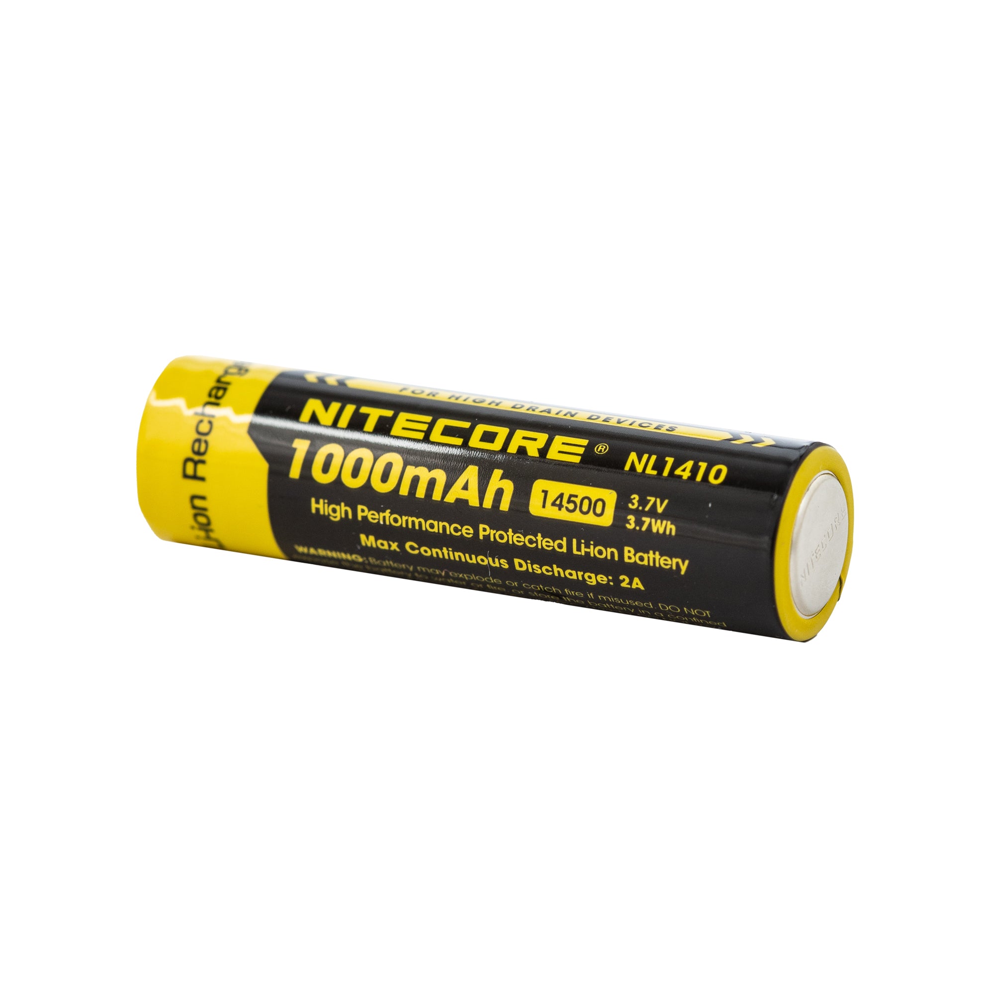 Nitecore NL1410 14500 1000mAh Battery - Protected Button Top