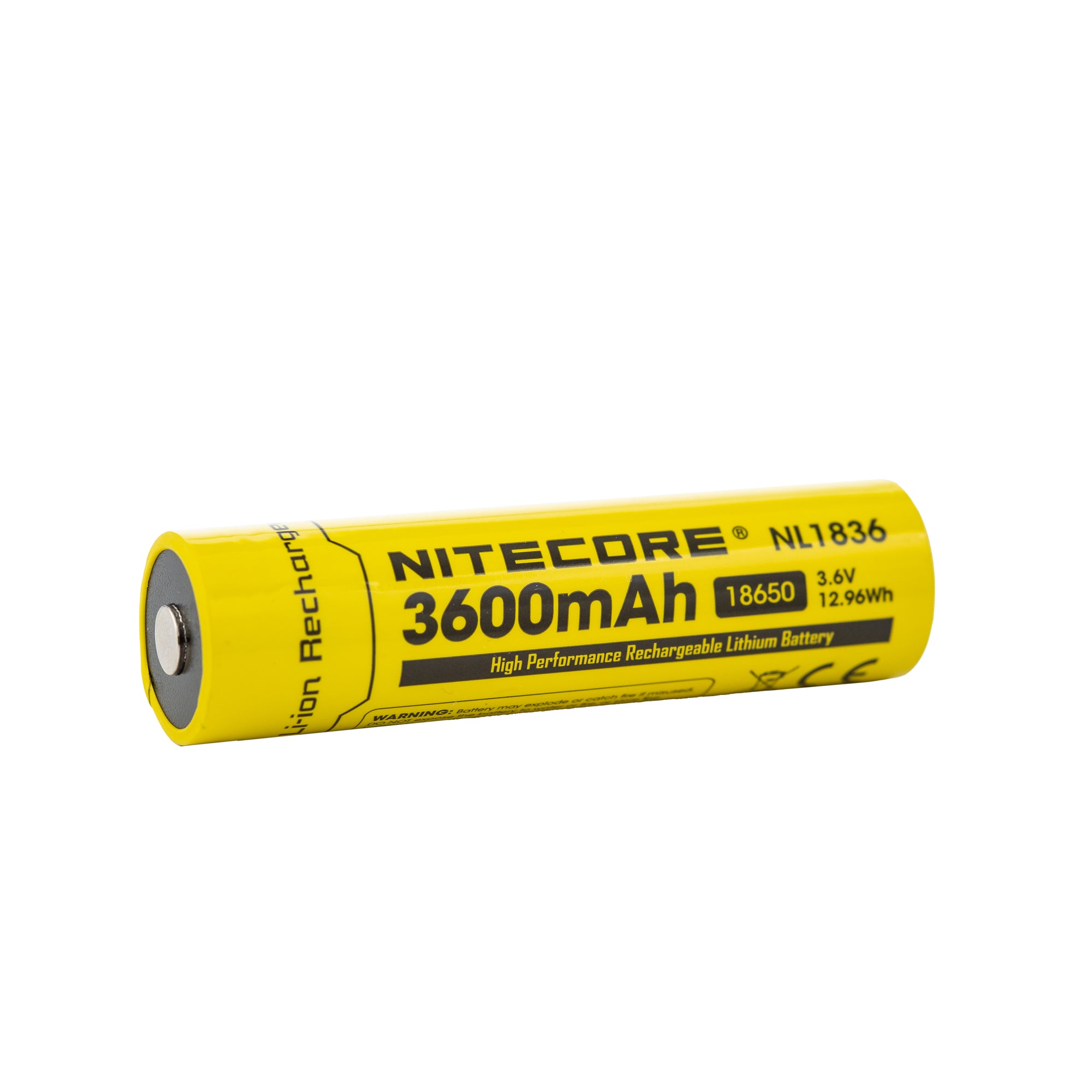 Nitecore NL1836 18650 3600mAh Battery - Protected Button Top