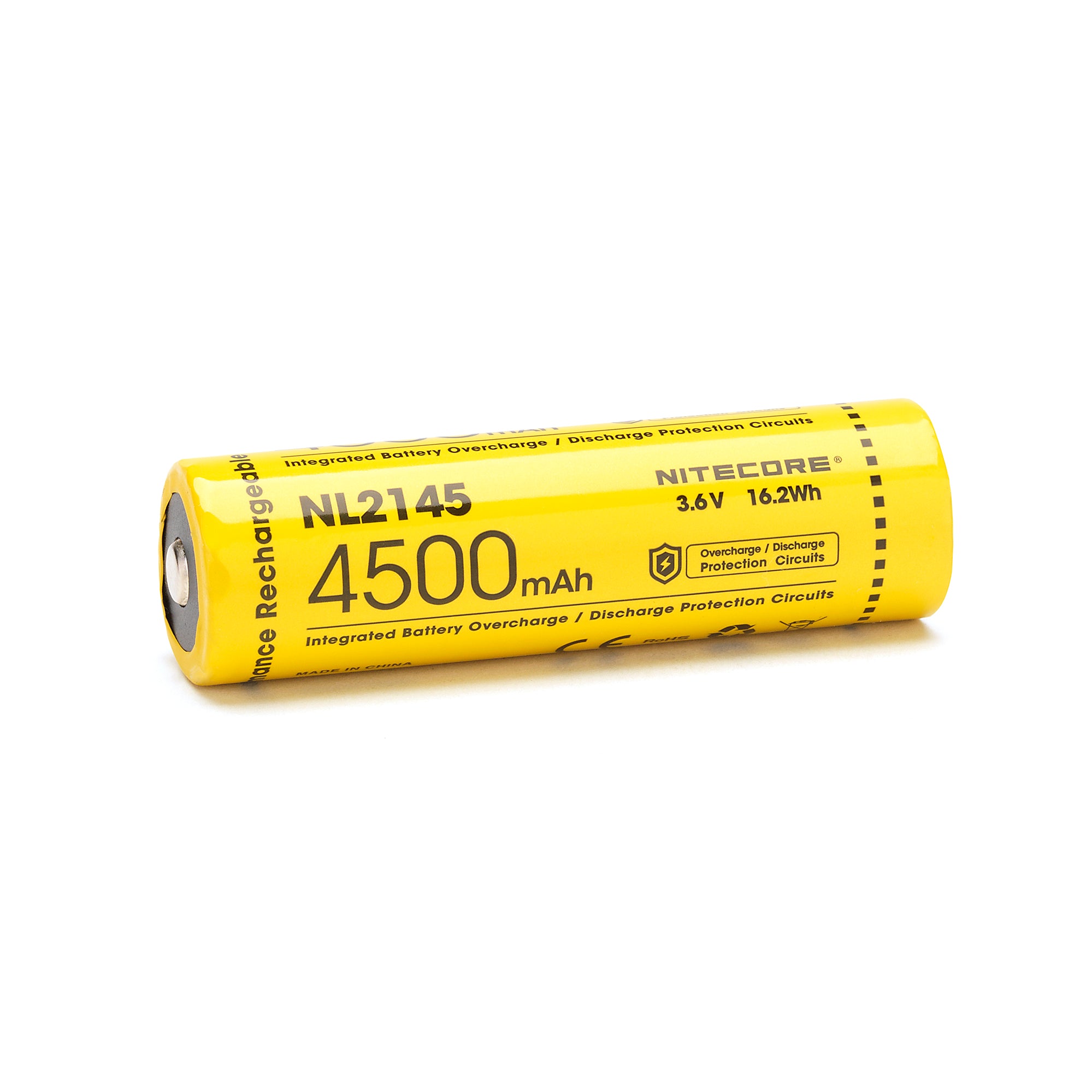 Nitecore NL2145 21700 4500mAh Battery - Protected Button Top