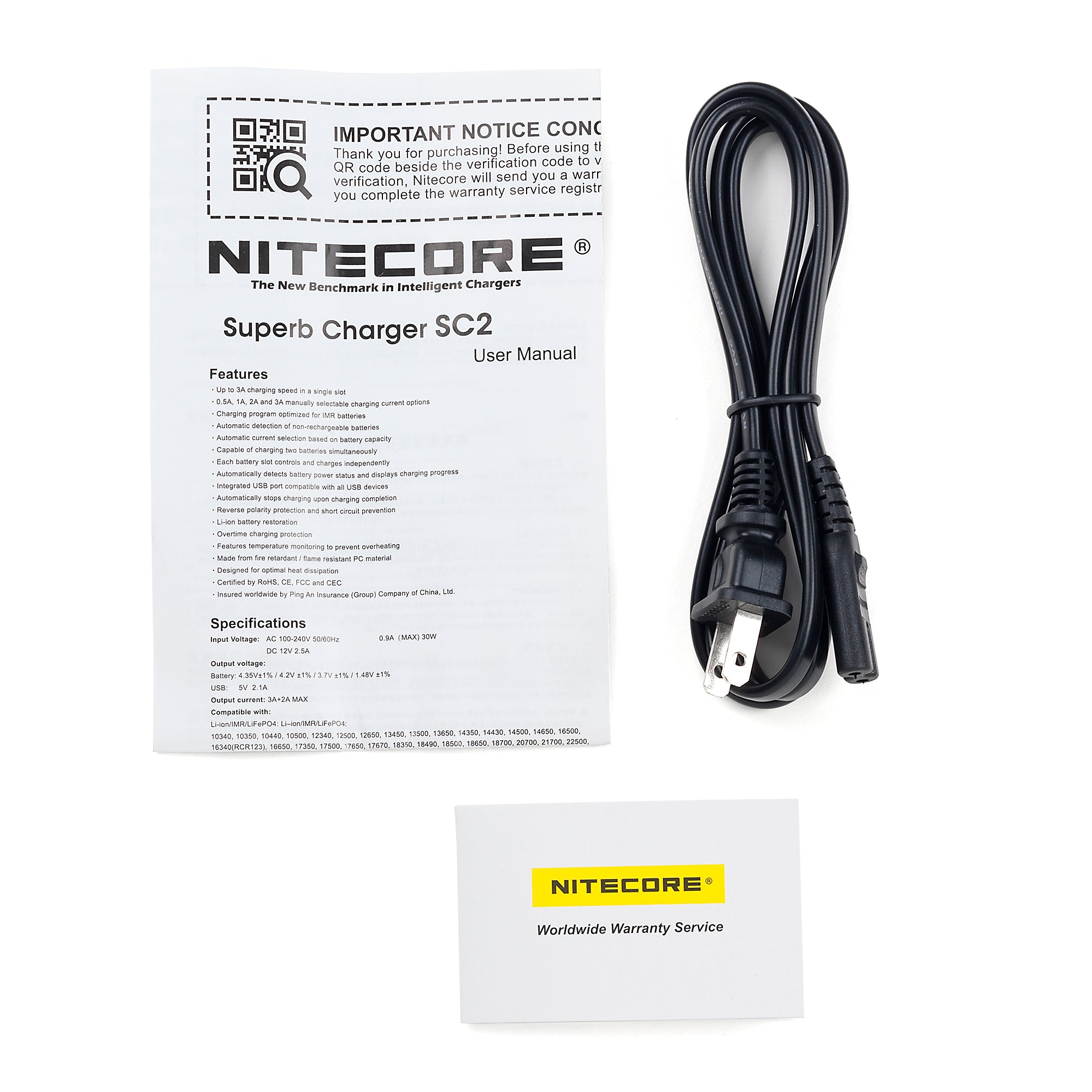 Nitecore SC2 2 Channel Battery Charger