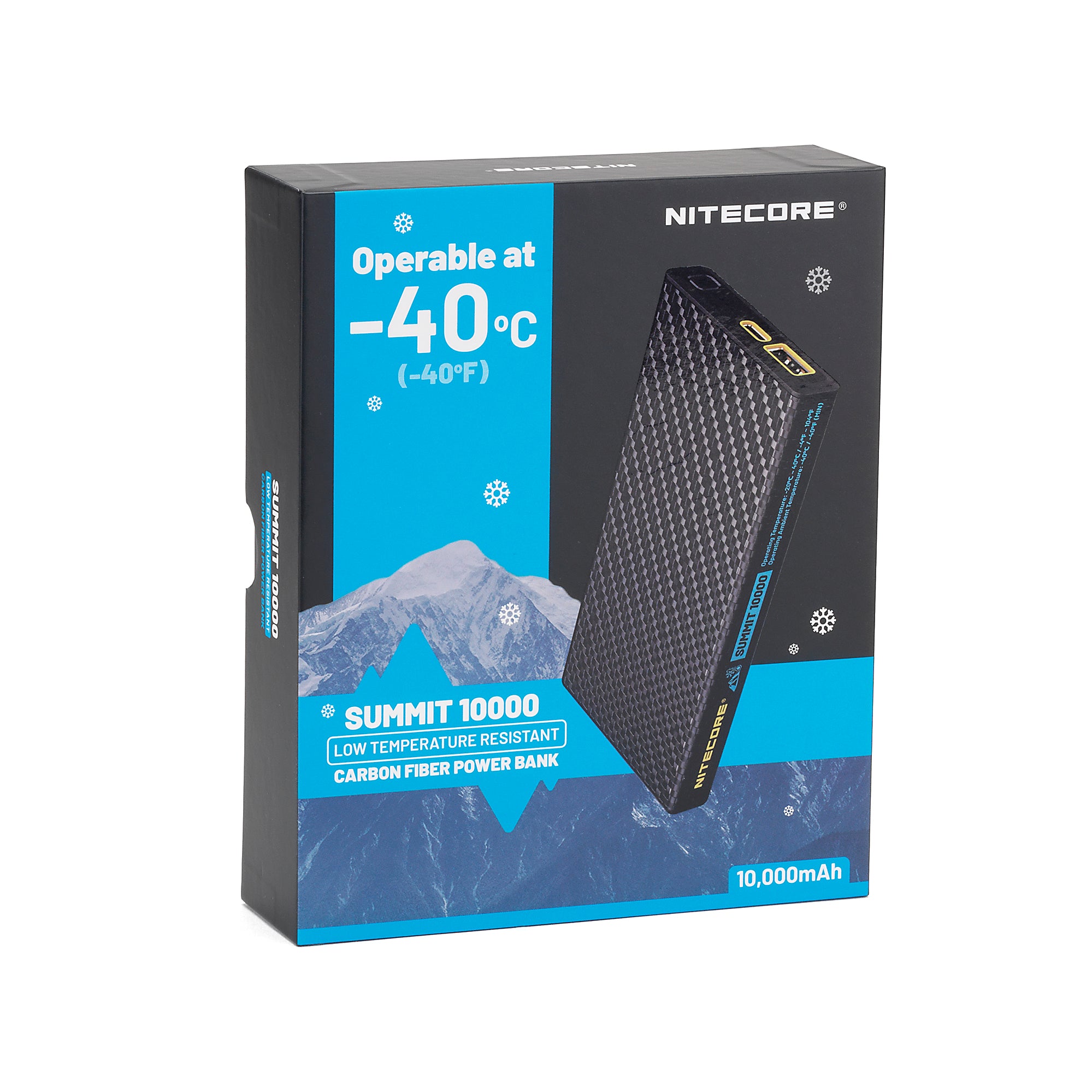 NITECORE Summit 10000 10,000mAh Power Bank for Low Temperatures