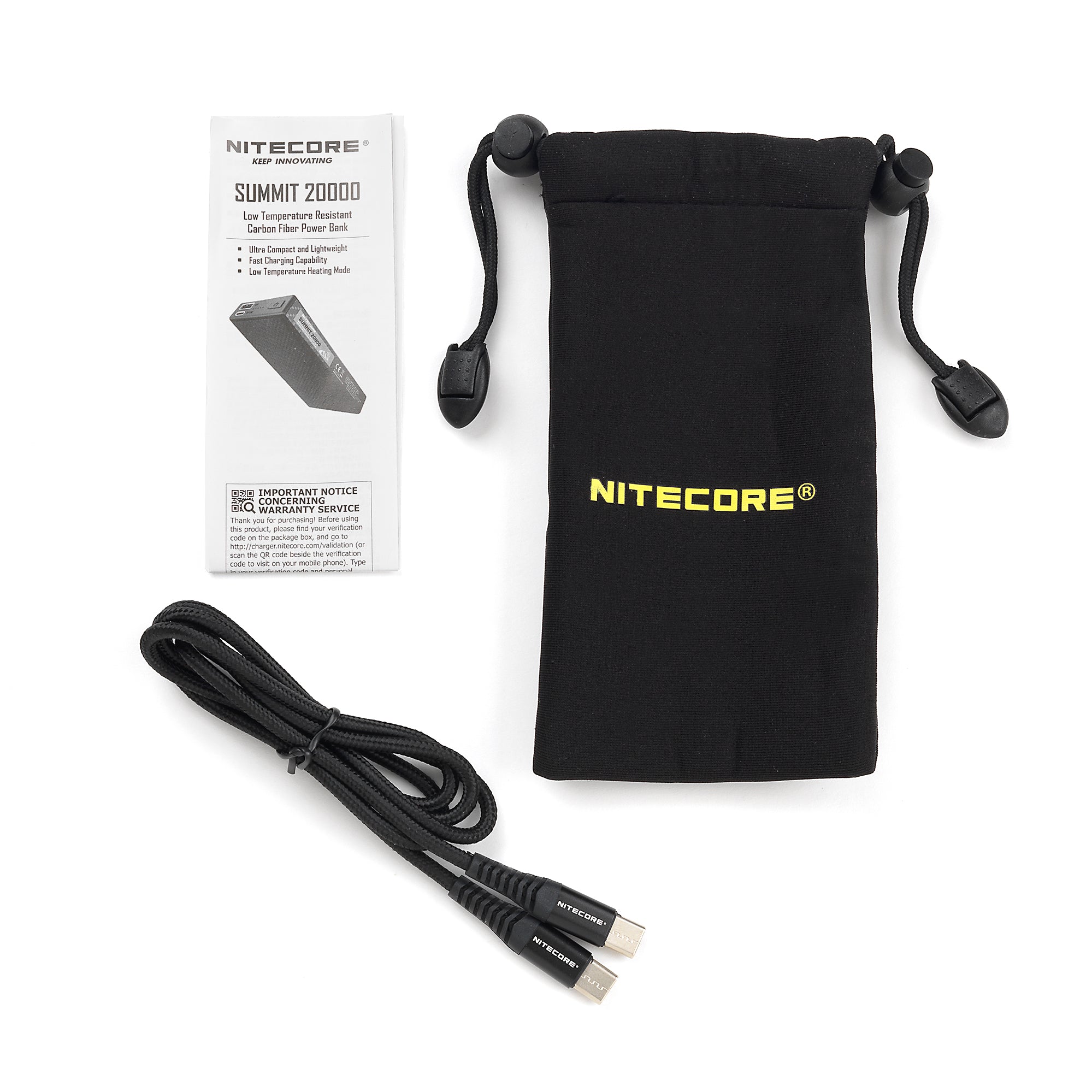 NITECORE Summit 20000 Power Bank, 20,000mAh for Low Temperature