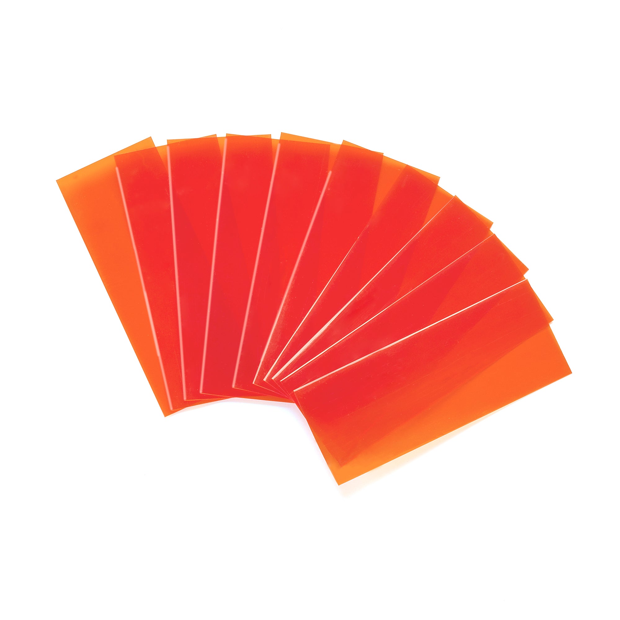 18650 Battery Wraps - 10pcs - Translucent Orange