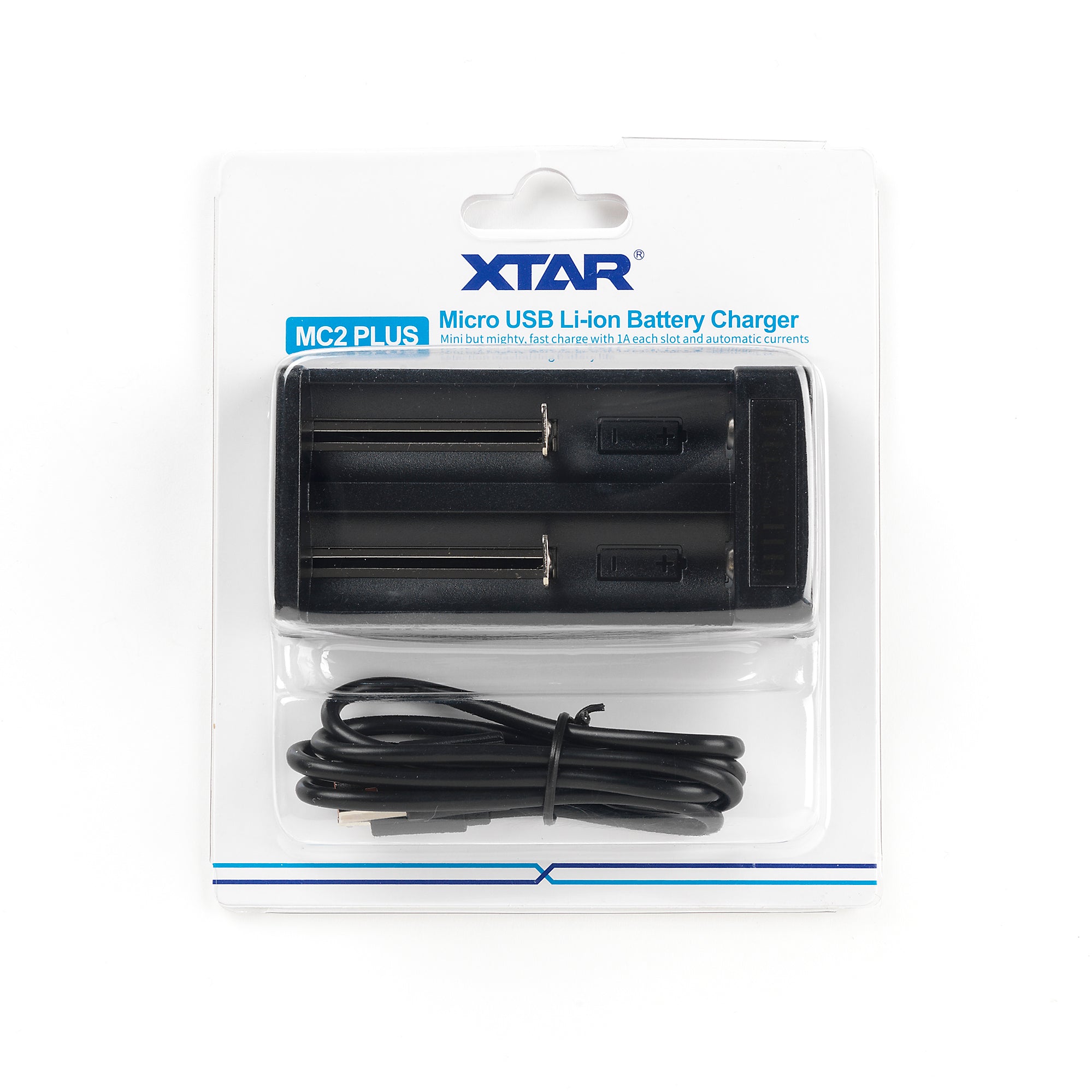 XTAR MC2 Plus Battery Charger - Compact, Efficient, and Safe Charging for H