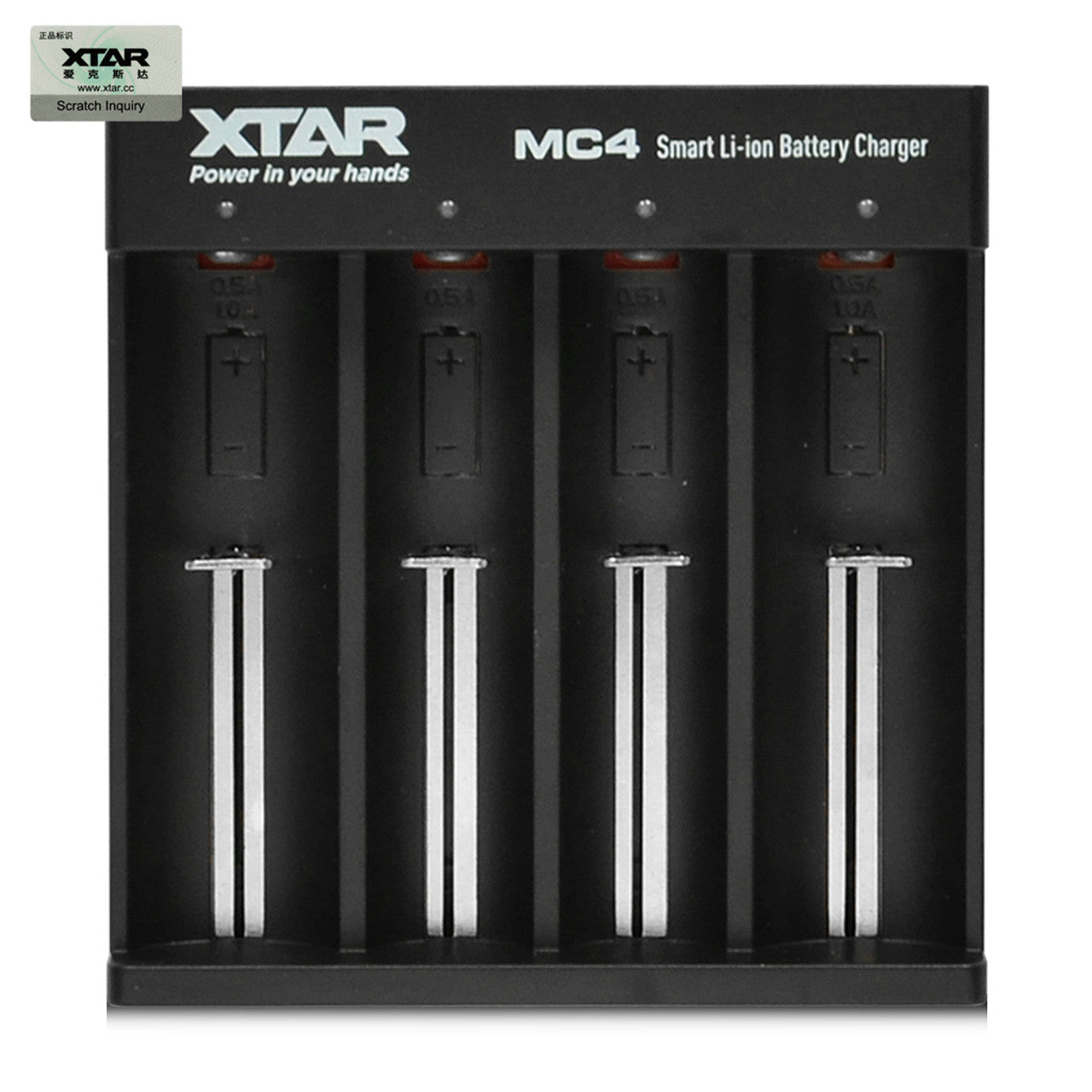 XTAR MC4 4 Channel Battery Charger - Efficient Multi-Battery Charging Solut