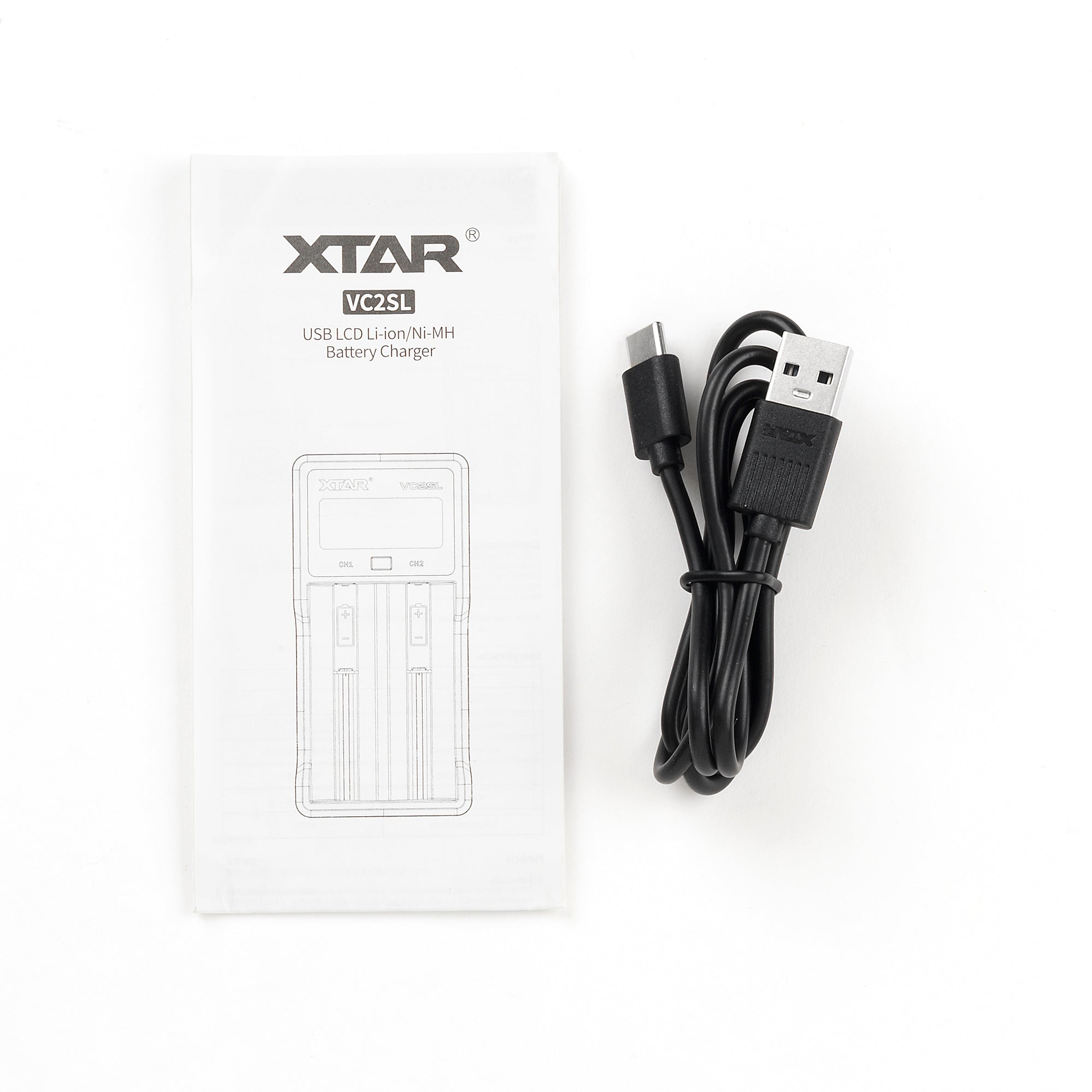 XTAR VC2SL 2 Channel Digital Battery Charger - Enhanced Charging Precision