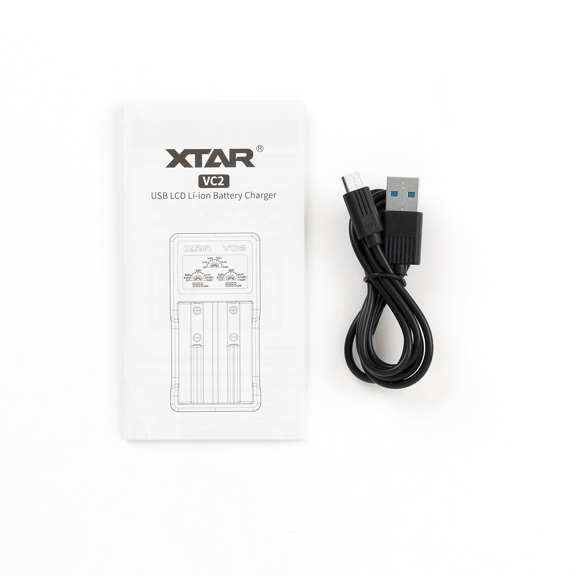 XTAR VC2 2 Bay Digital Battery Charger - Precision Power Management