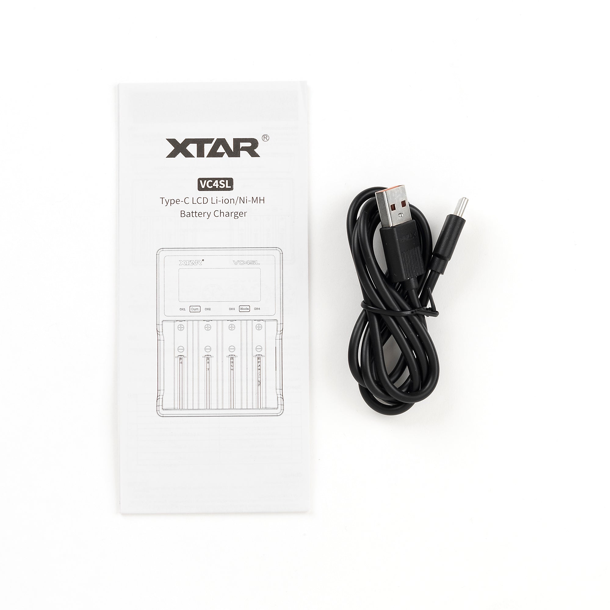 XTAR VC4SL 4 Channel Type-C Battery Charger - Powering Your Devices with Pr