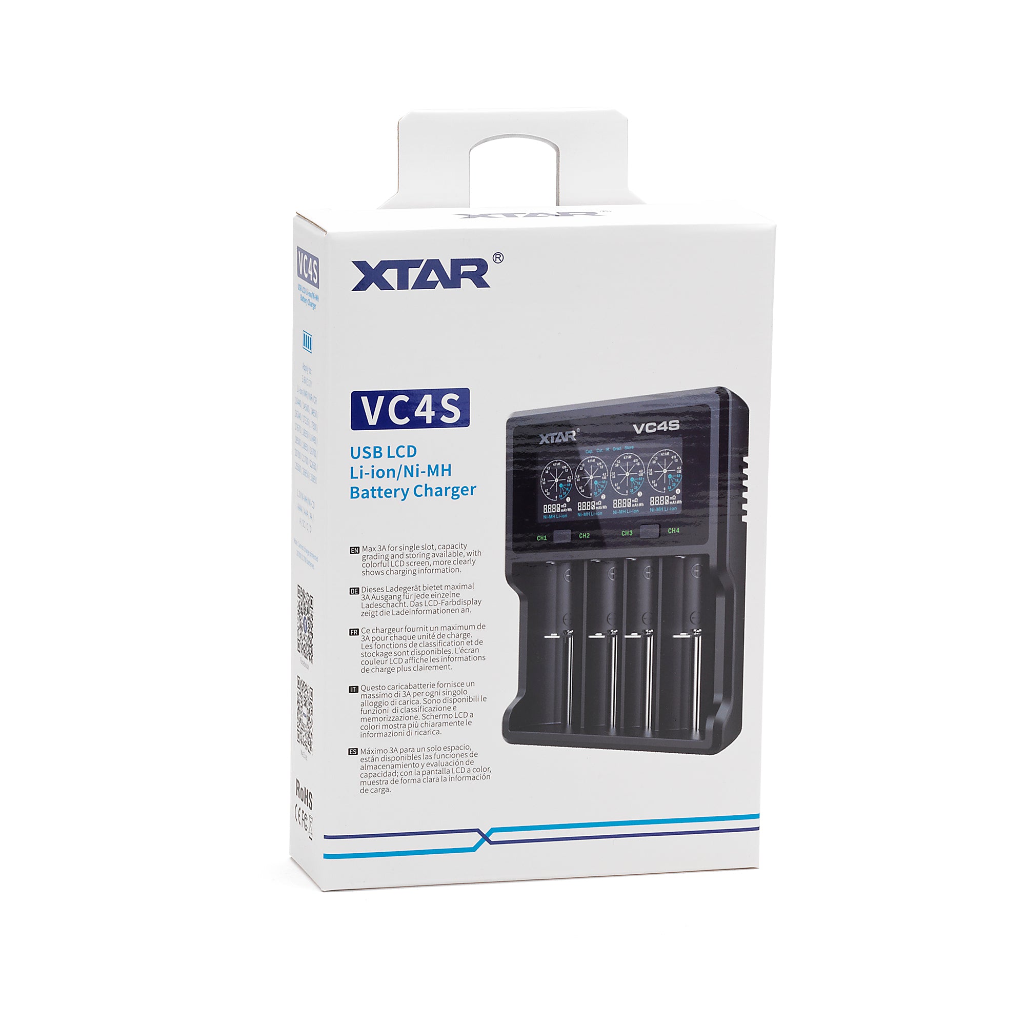 XTAR VC4S 4 Channel Digital Battery Charger - Ultimate Efficiency and Versa