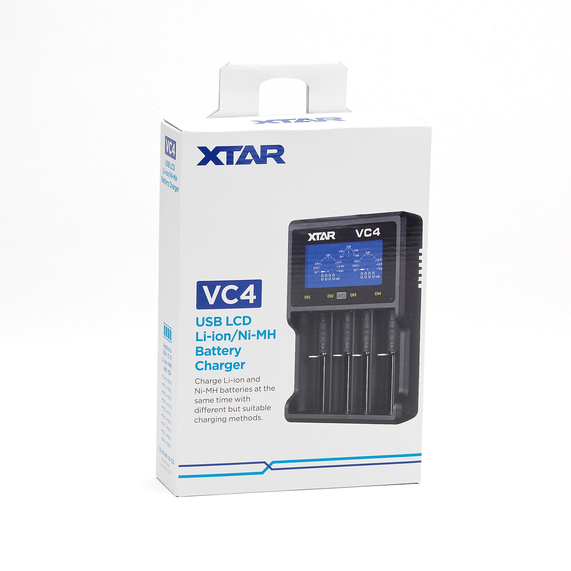 XTAR VC4 4 Channel Digital Battery Charger - Intelligent and Versatile Char