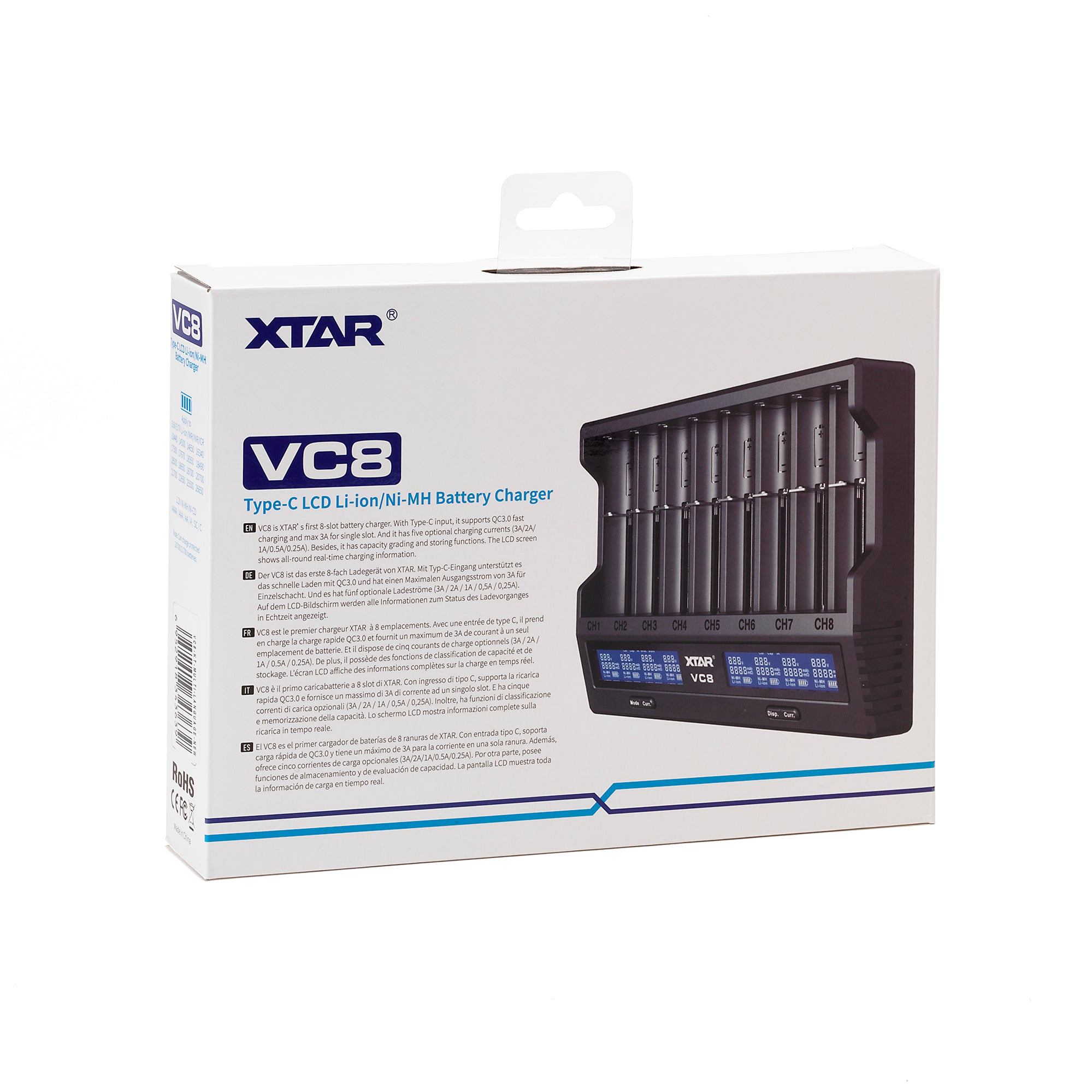 XTAR VC8 8 Channel Battery Charger