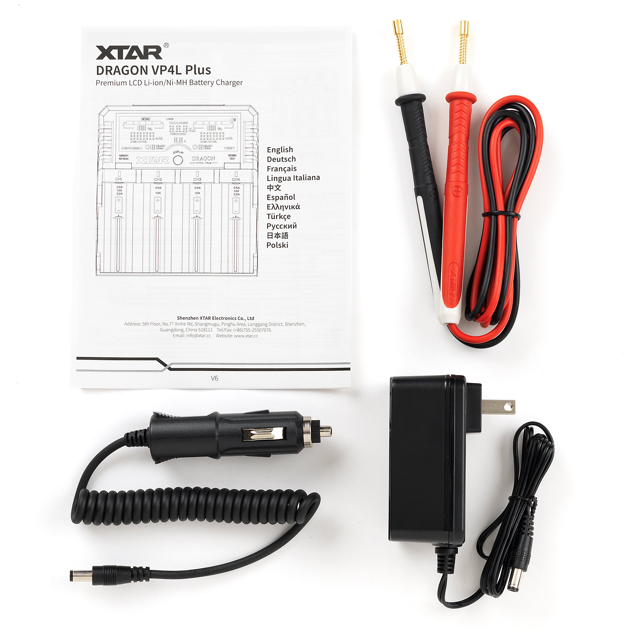 XTAR DRAGON VP4L Plus 4 Channel Digital Battery Charger