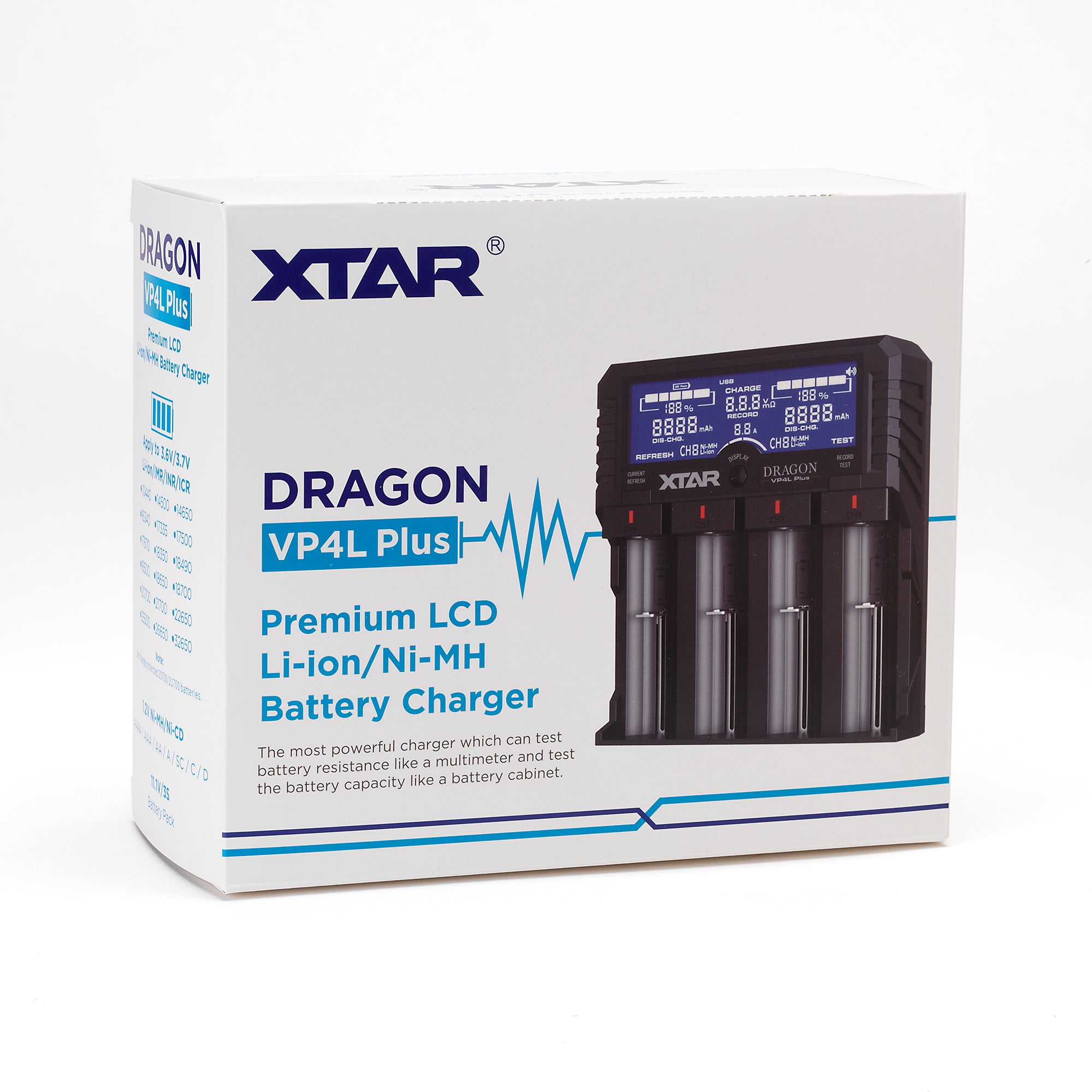 XTAR DRAGON VP4L Plus 4 Channel Digital Battery Charger